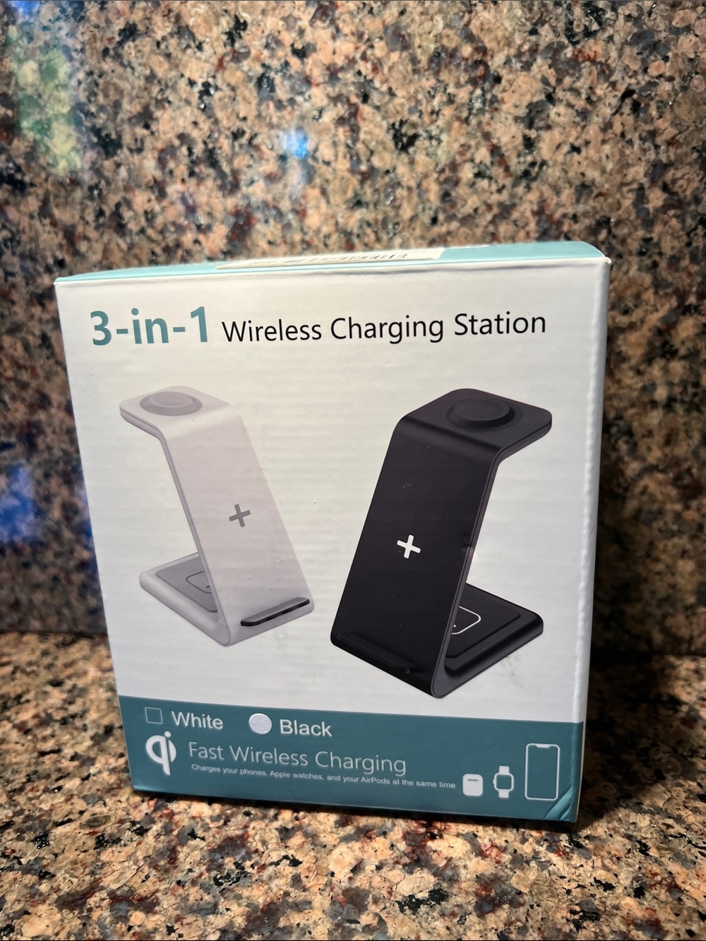 3-in-1 Wireless Charging Stand - Black